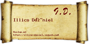 Illics Dániel névjegykártya